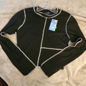 Women's Long-sleeve Crop Shirt